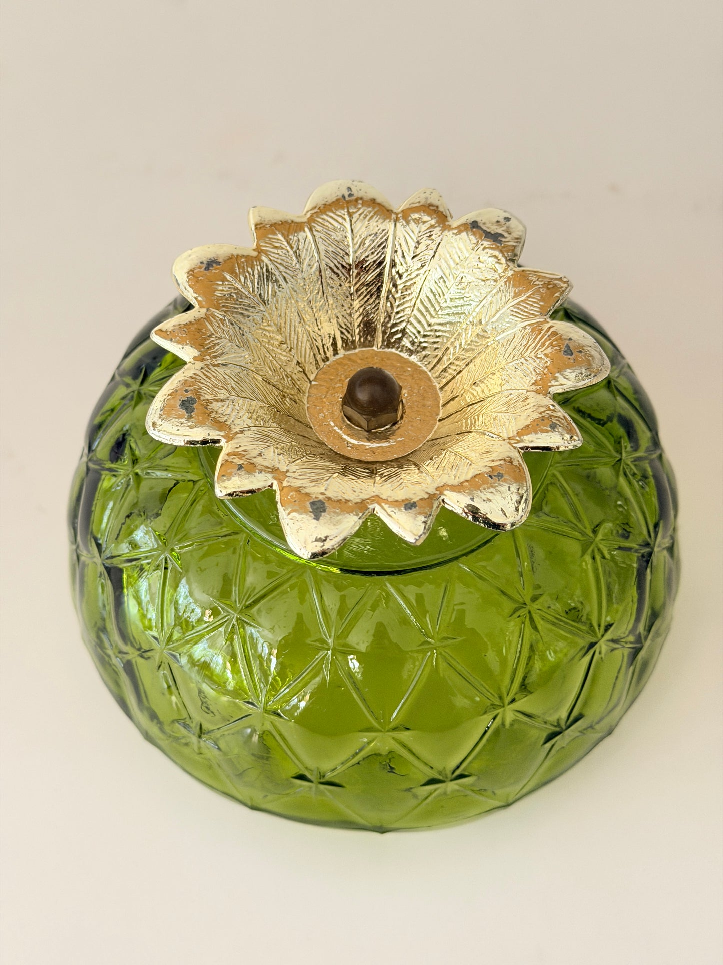 Indiana Ruffled Glass Footed Bowl