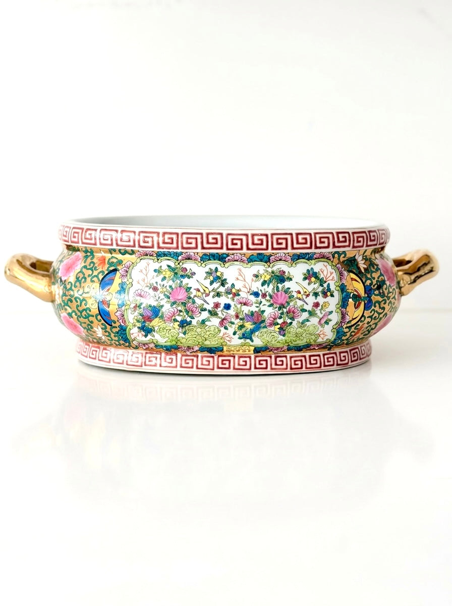 Vintage Rose Canton Foot Bath