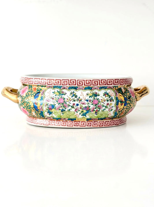 Vintage Rose Canton Foot Bath