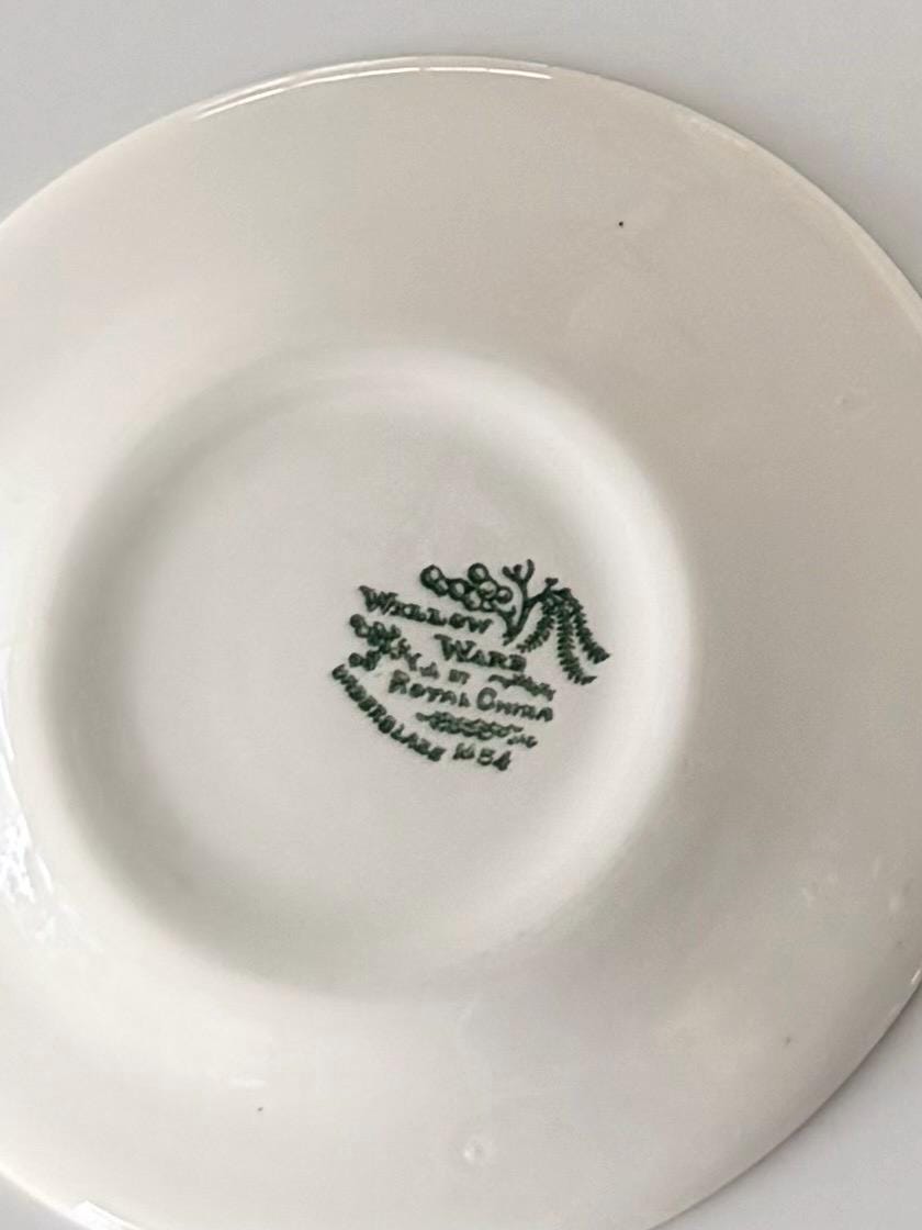 Vintage Royal China Blue Willow Set of 4 Saucer Plates