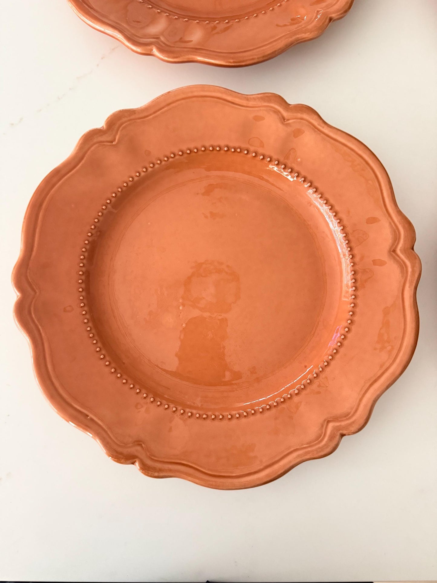 Vintage Waverly Terra Cotta 11.5” Salad Plate