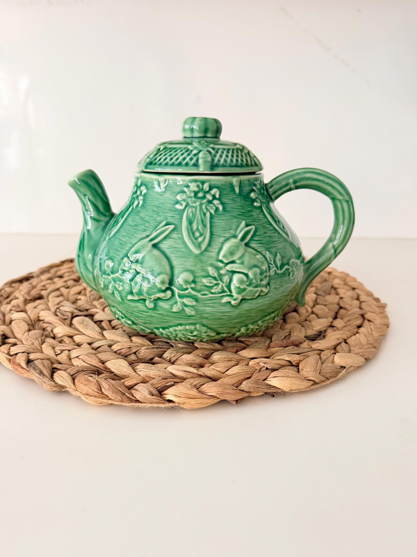 Vintage Bordallo Pinheiro Rabbit Teapot