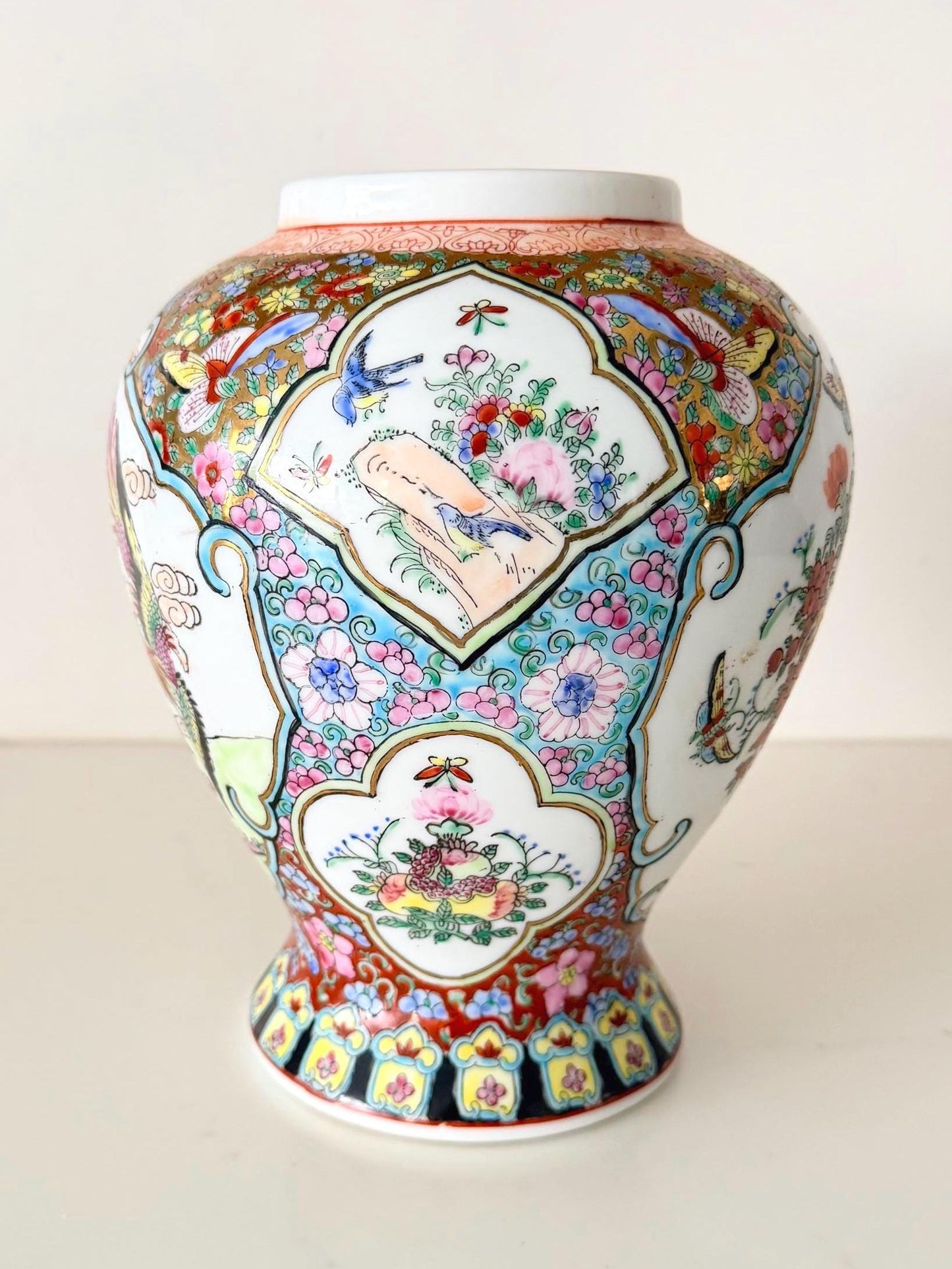Vintage Famille Rose Vase