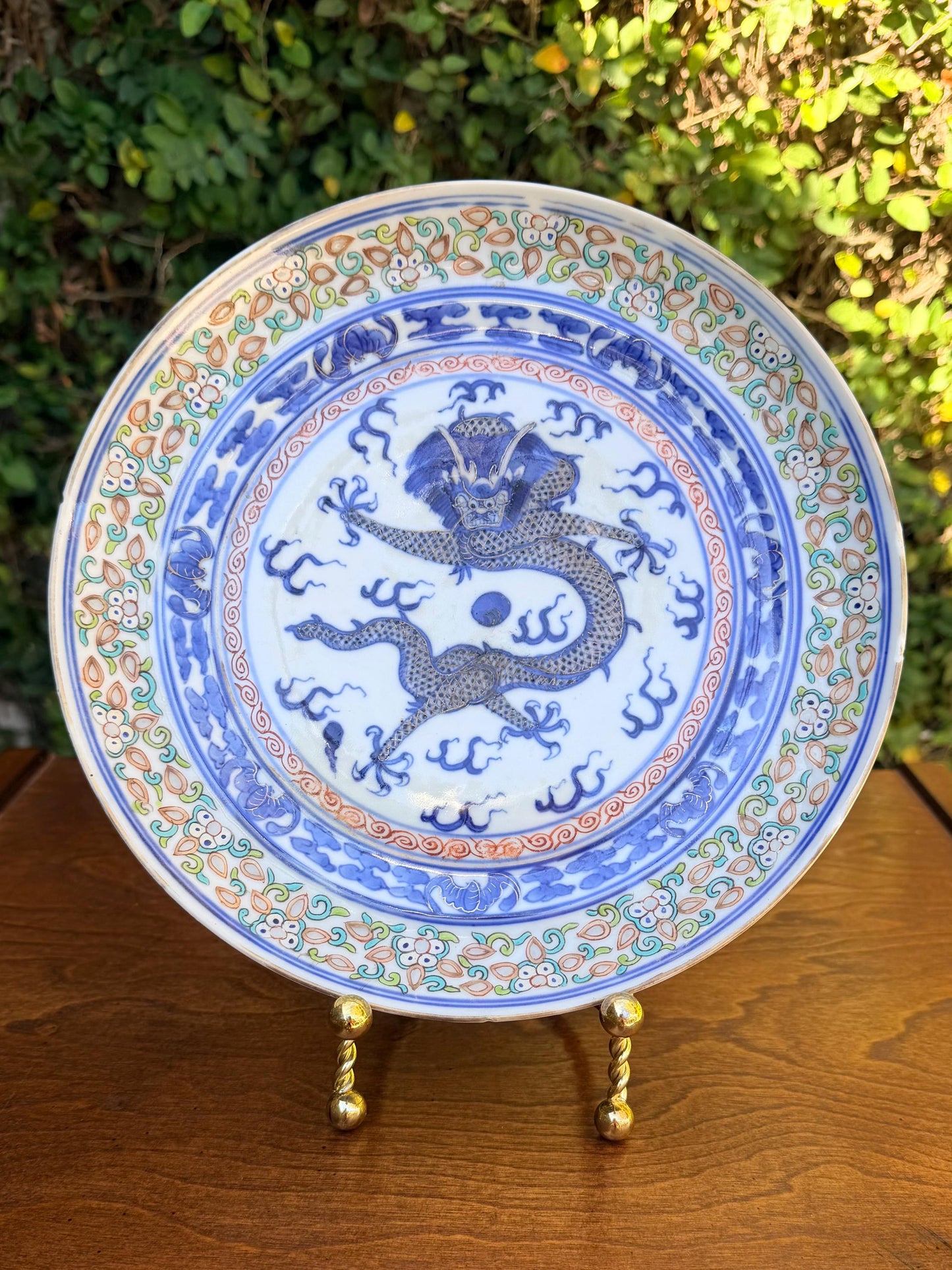 Antique Late Qing Xangxi Revival Rice Plate