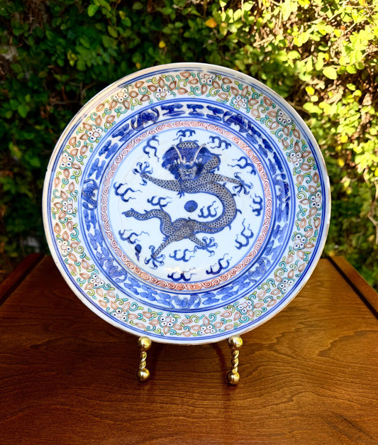 Antique Late Qing Xangxi Revival Rice Plate