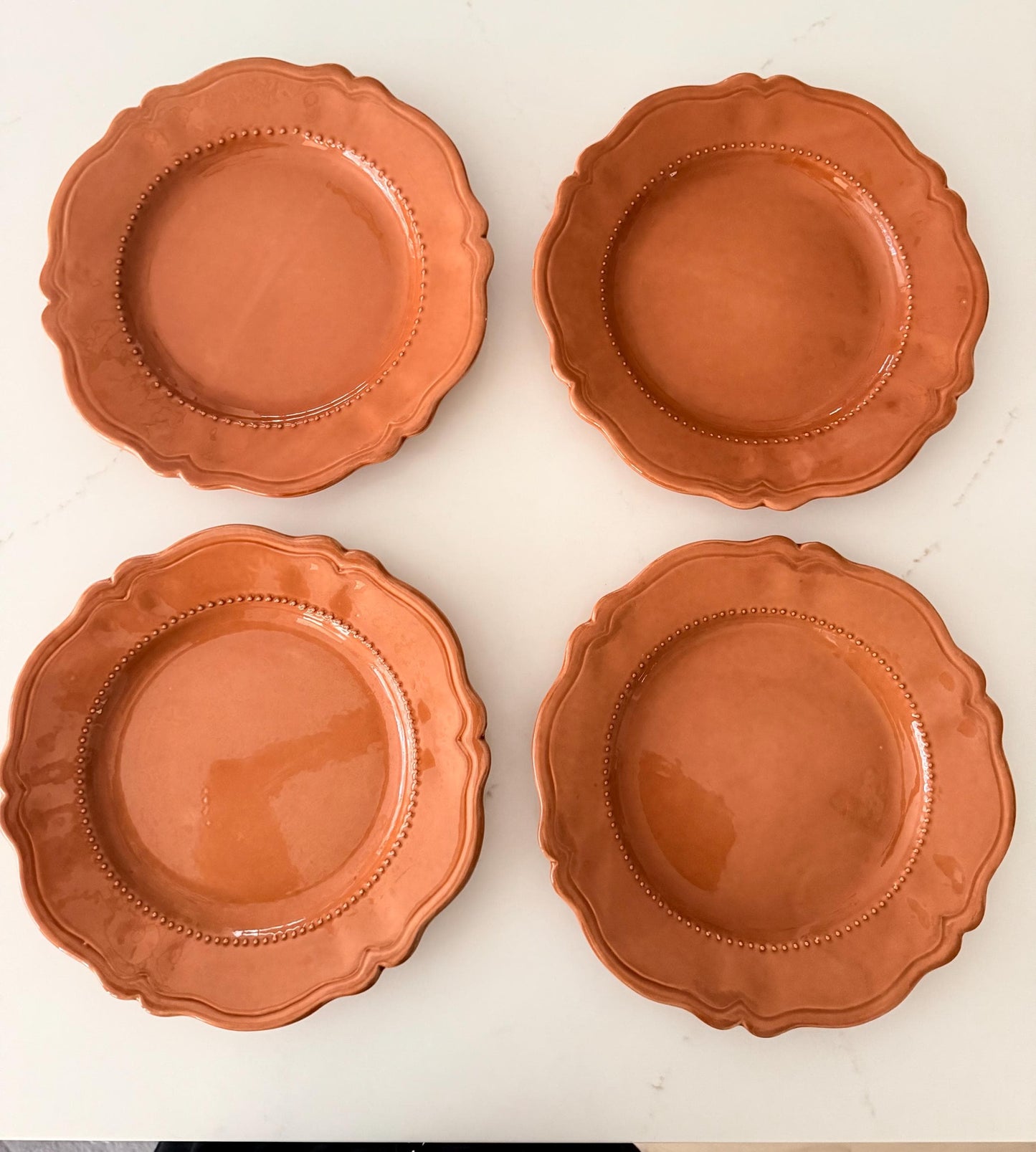 Vintage Waverly Terra Cotta 11.5” Salad Plate