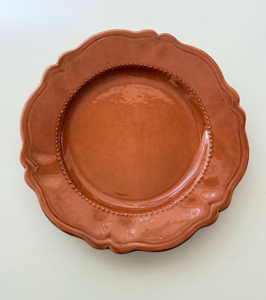 Vintage Waverly Terra Cotta 11.5” Salad Plate