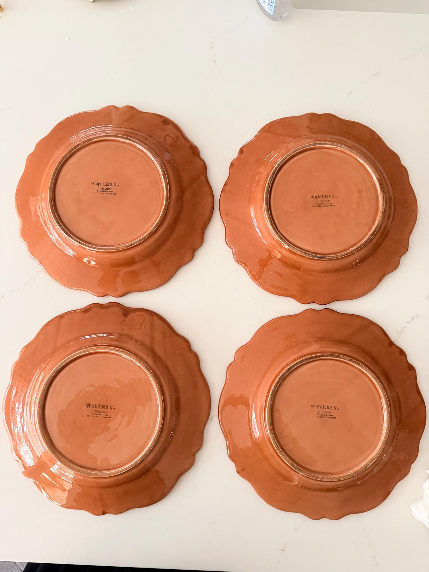 Vintage Waverly Terra Cotta 11.5” Salad Plate