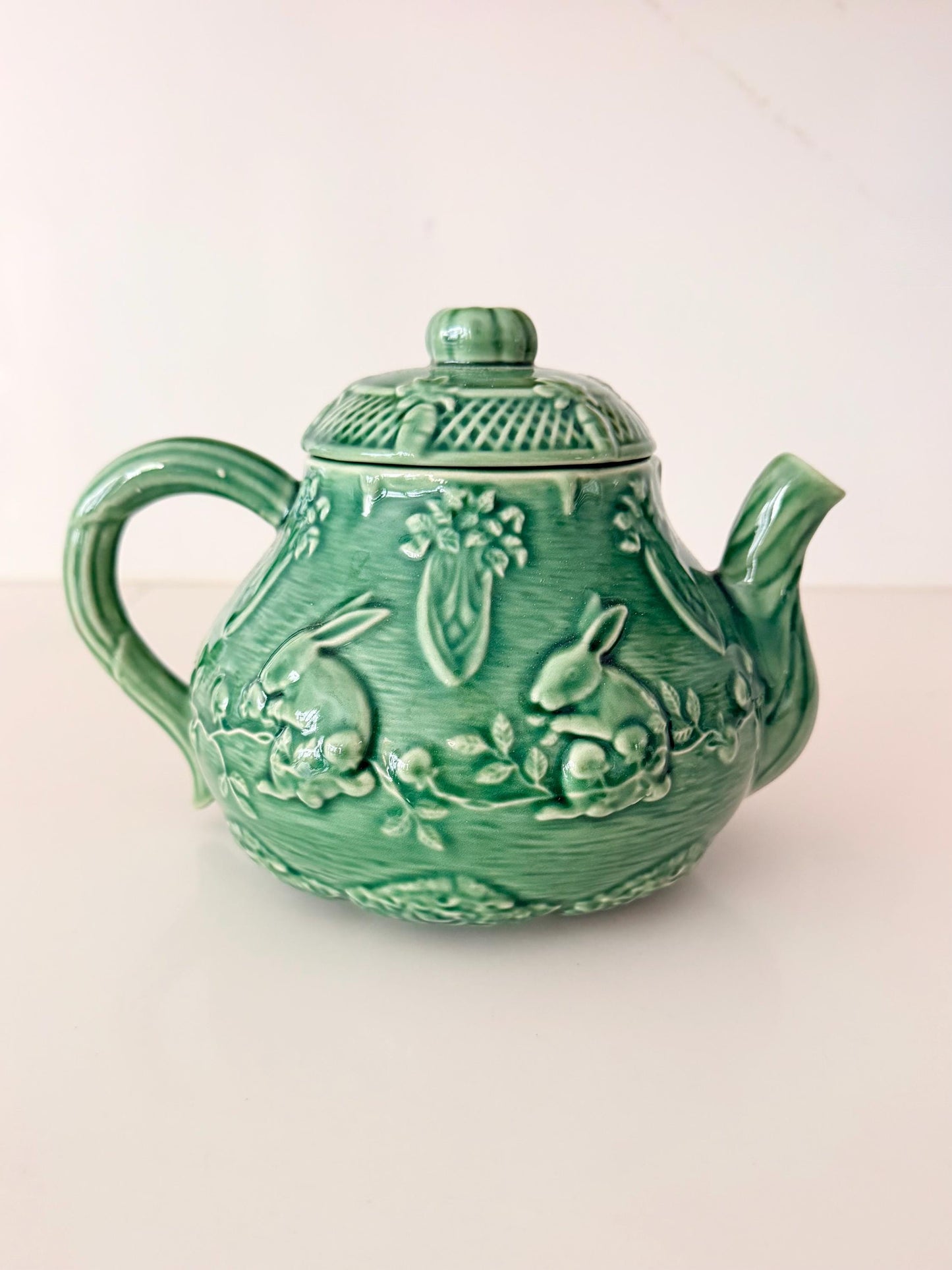 Vintage Bordallo Pinheiro Rabbit Teapot