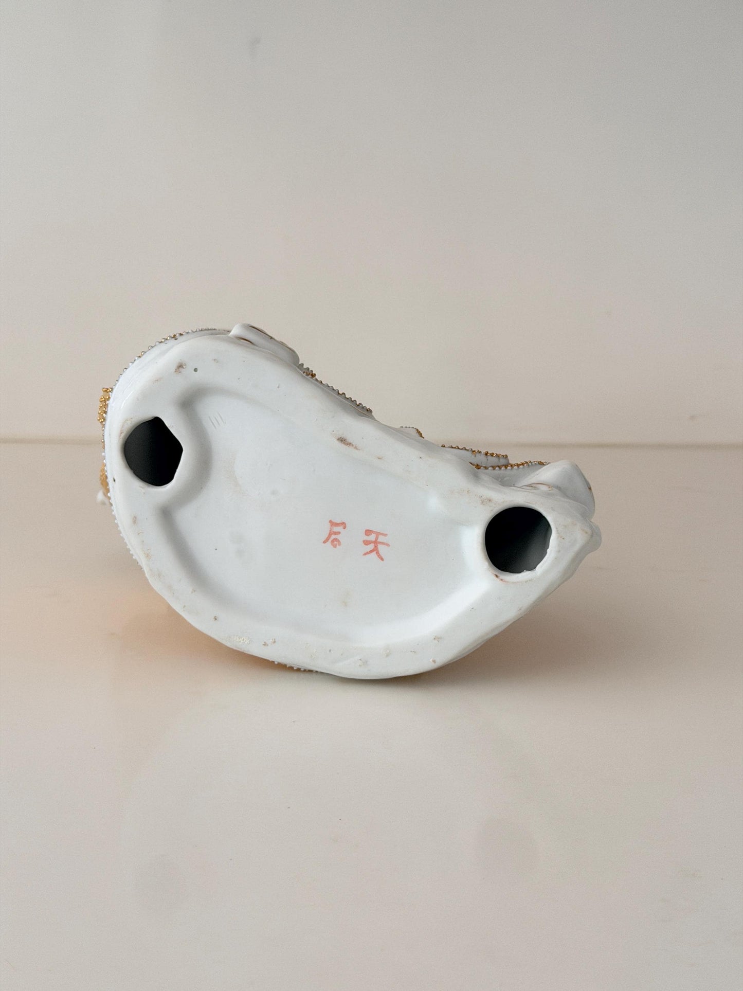 Vintage Porcelain Shou Lao Figurine with Peach